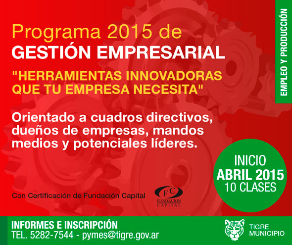 Programa Gratuito de Gestión Empresarial Tigre 2015