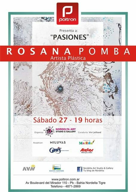 Exposición de la vecina y artista Rosana Pomba