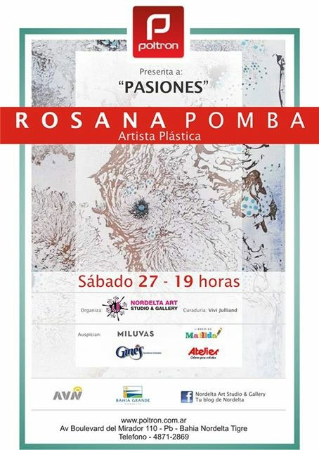 Exposición de la vecina y artista Rosana Pomba