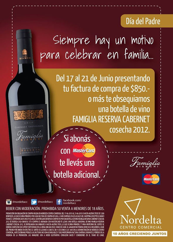 Promo Día del Padre en Nordelta Centro Comercial