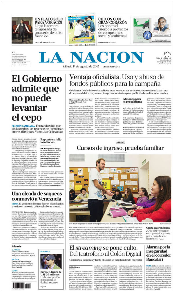 La inseguridad en camino Bancalari llegó a la portada de La Nación