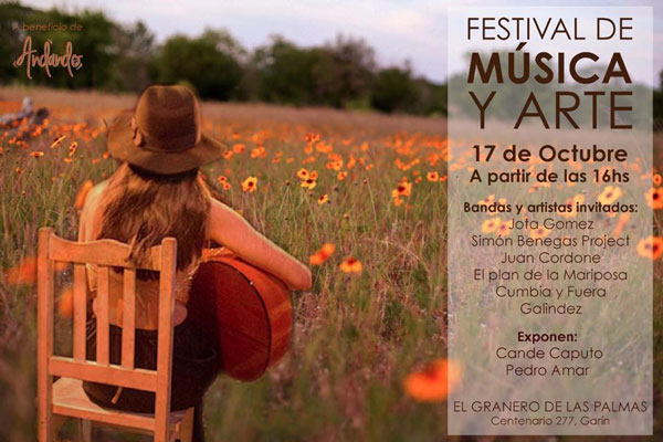 Festival de música y arte a beneficio de Andando