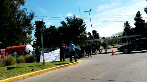 Piquete en camino Bancalari mano a Nordelta