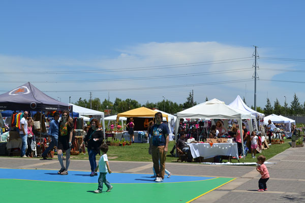 00 personas en la feria de Fundación Nordelta