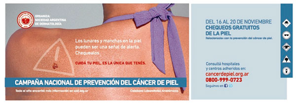 22° Campaña nacional de prevención del cáncer de piel