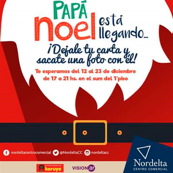  Papá Noel visita Nordelta Centro Comercial