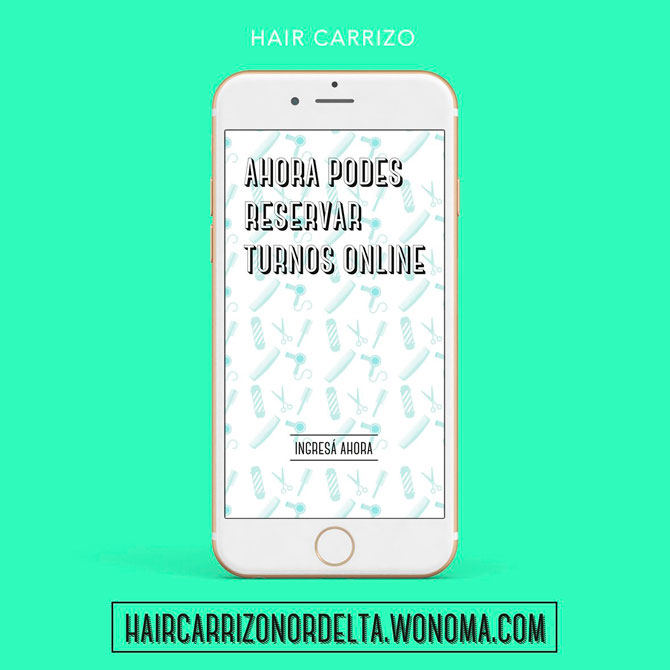 Turnos on line para Hair Carrizo