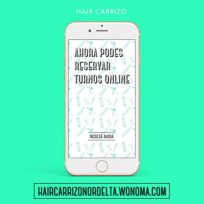 Turnos on line para Hair Carrizo