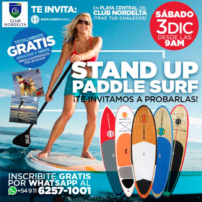 Stand up paddle surf en Nordelta