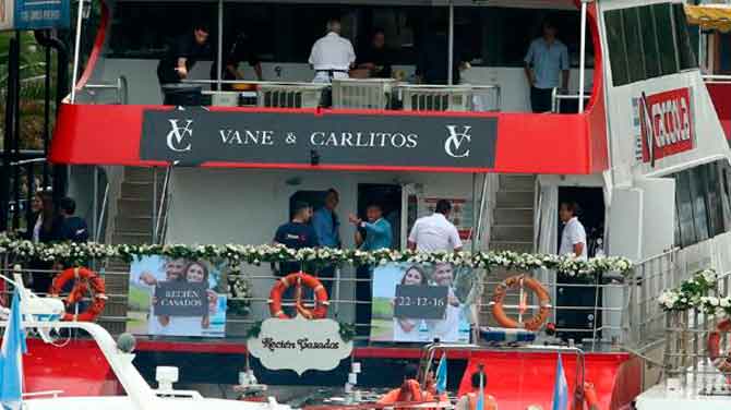 Casamiento de Carlos Tévez en San Isidro y Tigre