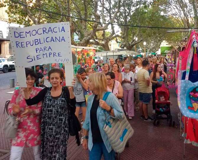 Marcha del 1A en zona norte