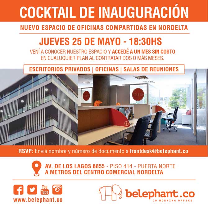 Belephant Coworking Office abre su espacio de Nordelta