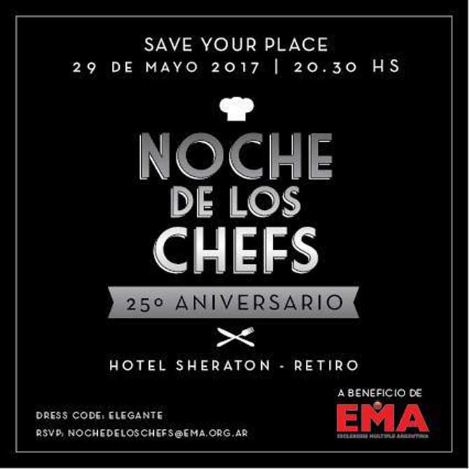 "La Noche de los Chefs" a beneficio de EMA