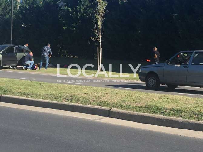 Operativo policial en la troncal de Nordelta