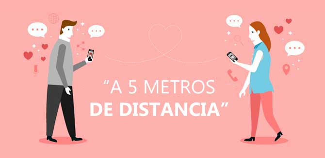 A 5 metros de distancia