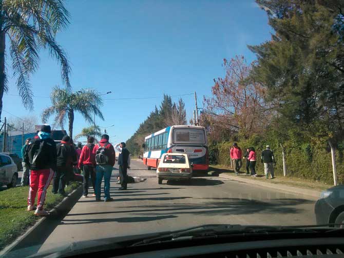 Choque en ruta 27, altura Nordelta