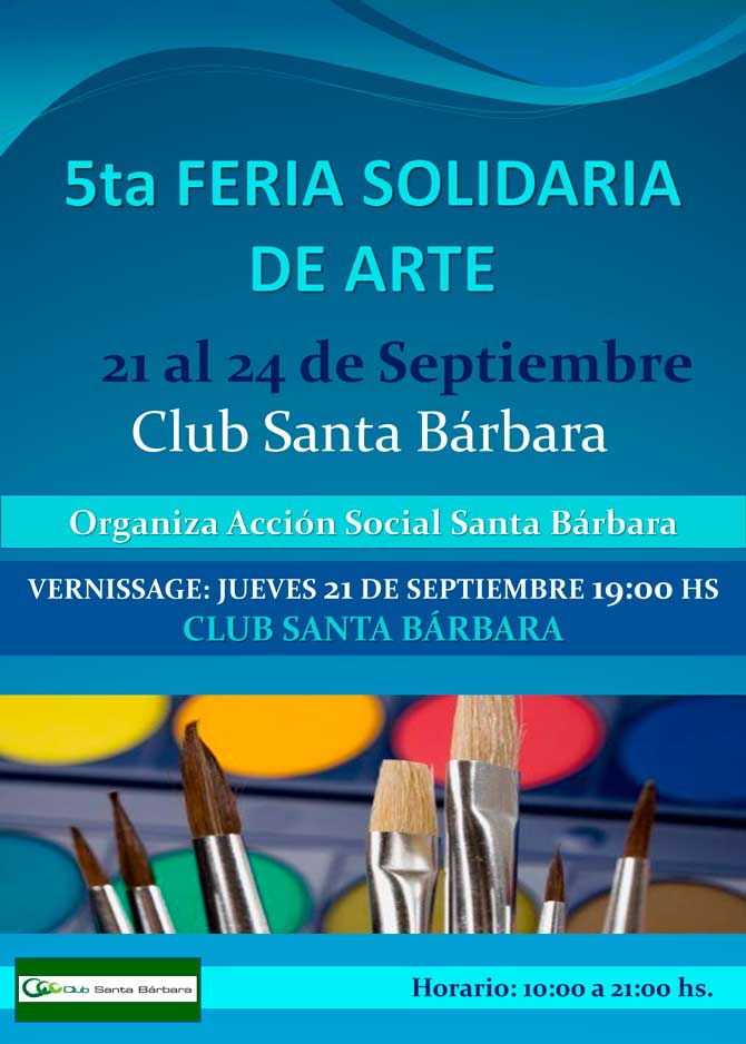 Quinta feria solidaria de arte en Santa Bárbara