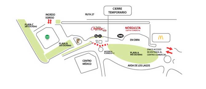 Cierre temporario a Nordelta Centro Comercial