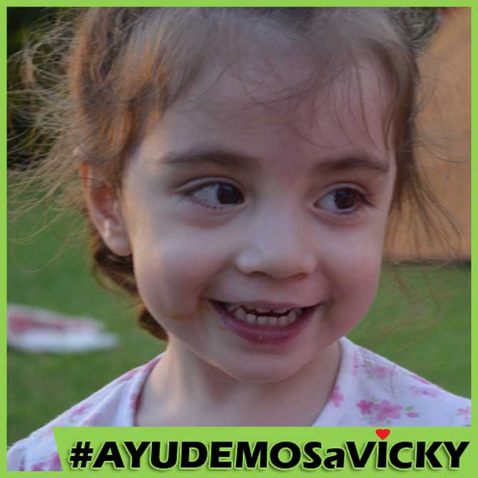 Todos podemos sumarnos a la campaña "Ayudemos a Vicky"