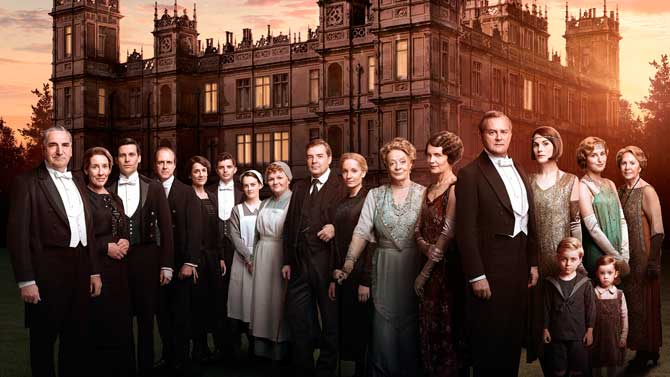 El castillo de la serie Downton Abbey