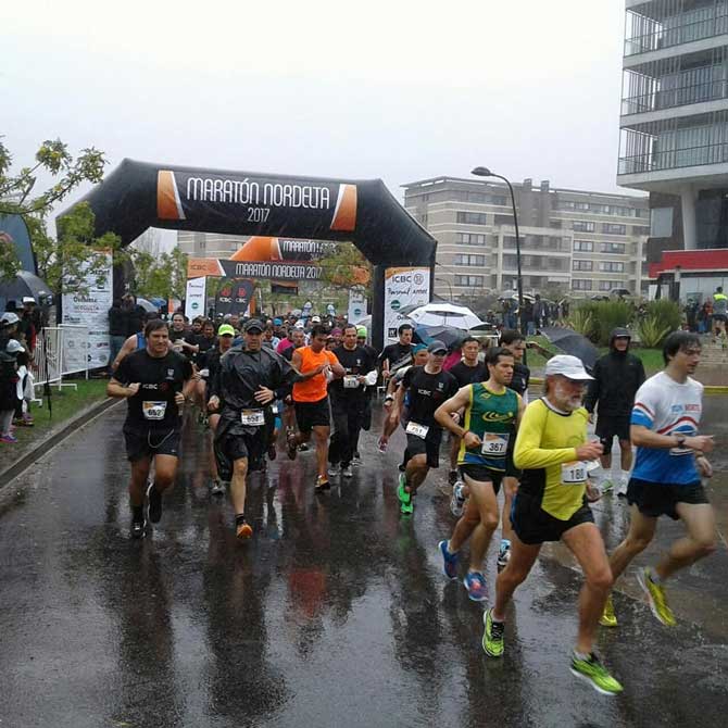 A pesar de la lluvia, se corrió la Maratón Nordelta 2017