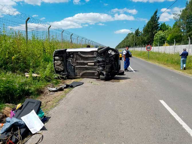 Accidente en el acceso al barrio Barbarita