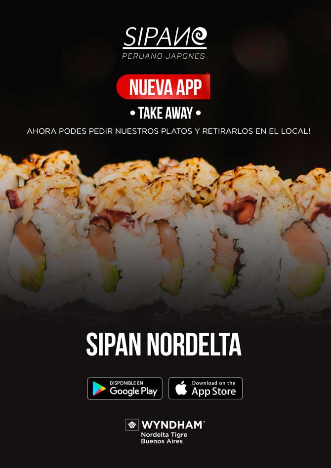 App de Sipan Nordelta para take away