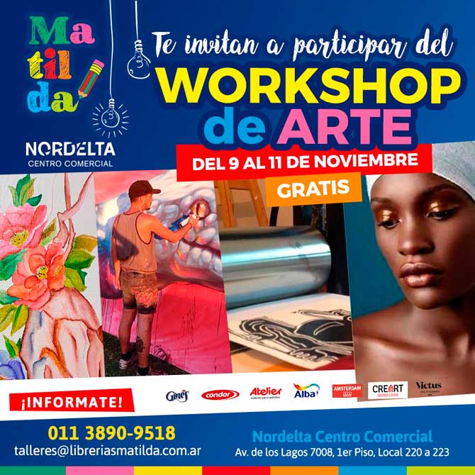 Worshop de arte en Matilda de Nordelta Centro Comercial