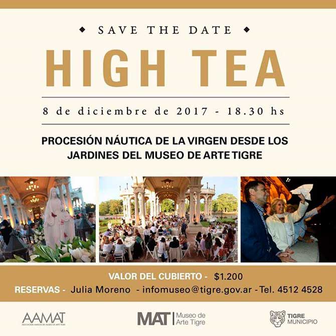 High tea por el Día de la Virgen