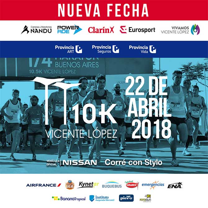 Se reprogramaron los 10K de Vicente López