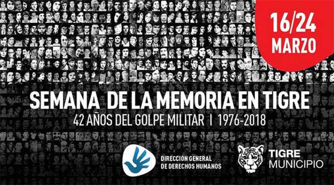 Semana de la Memoria en Tigre
