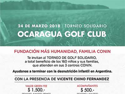 Torneo Solidario de Golf organizado por Fundación Mas Humanidad