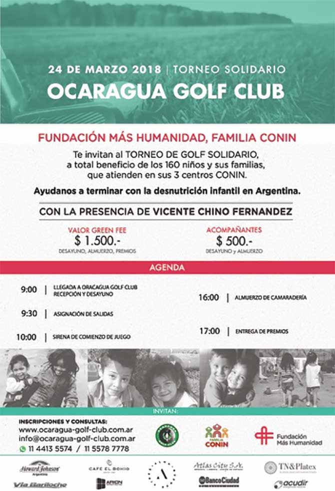 Torneo Solidario de Golf organizado por Fundación Mas Humanidad