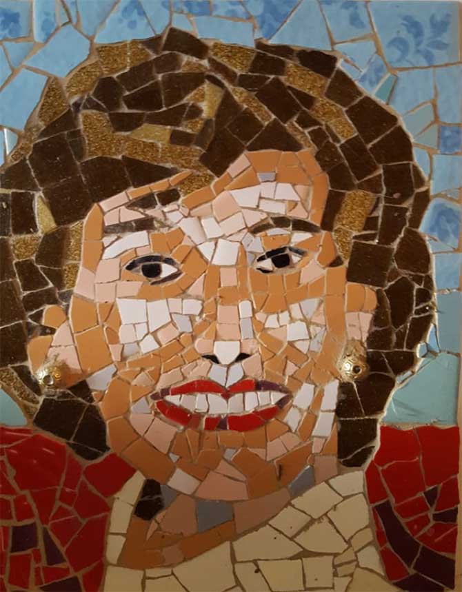 Muestra de pintura y mosaiquismo en Arte-Sanas