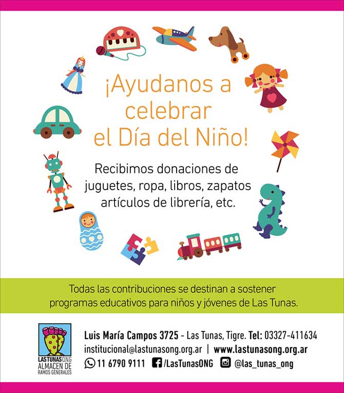 Donaciones para Día del Niño a Las Tunas ONG