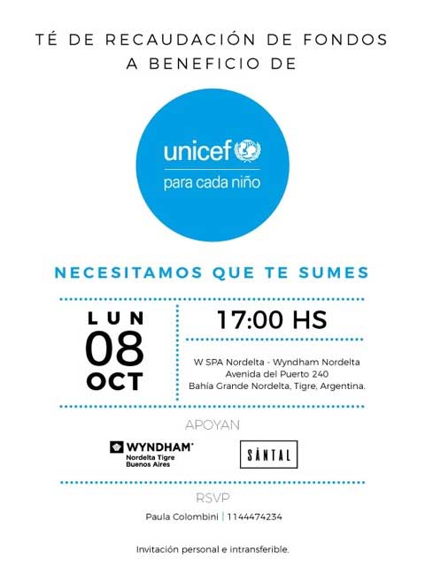 Té de Unicef en Wyndham Nordelta