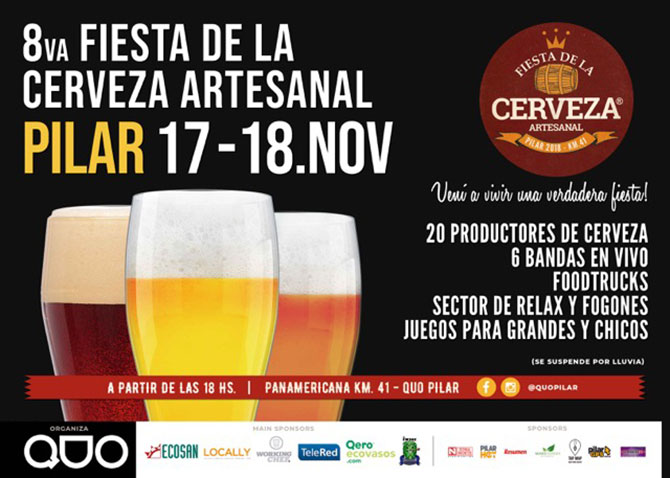 Fiesta de la Cerveza Artesanal llega a Quo Pilar