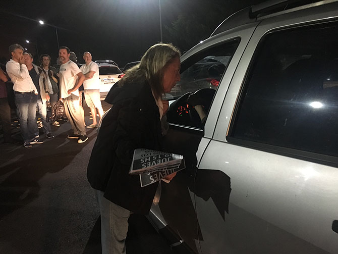 Manifestación de los vecinos de Nordelta