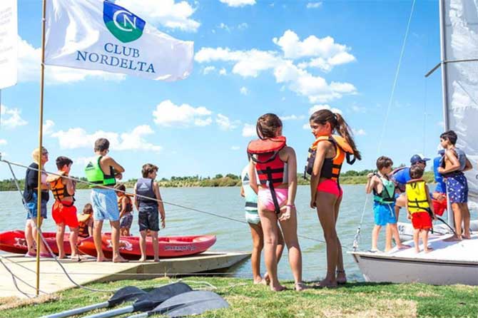 Club Nordelta abre su colonia Náutica para chicos