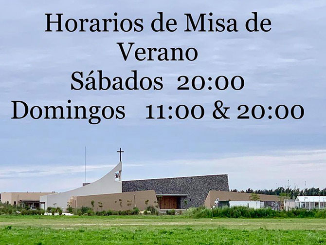 Horarios de Misa en Nordelta Verano 2019