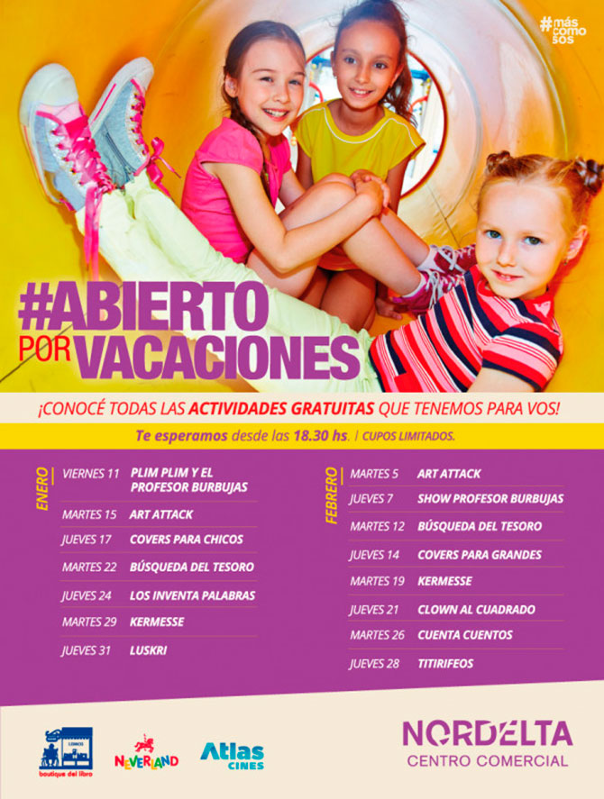 Actividades para chicos en Nordelta Centro Comercial