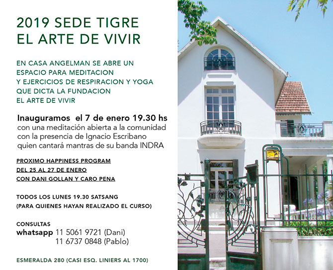 2019 Sede Tigre: el Arte de Vivir