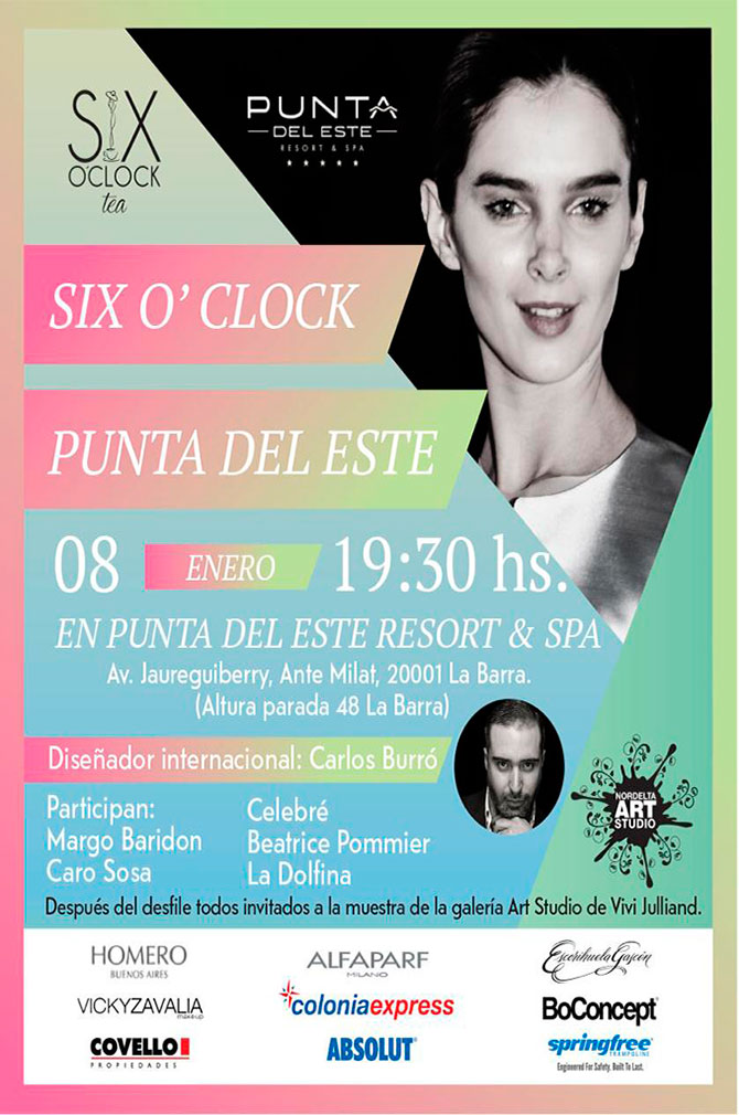 Llega la sexta Edición del Six O´ Clock Tea a Punta del Este