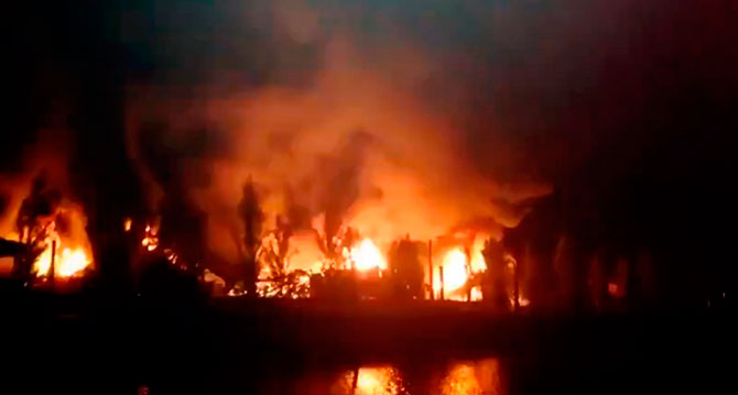 Tigre: incendio en una guardería náutica de Villa La Ñata