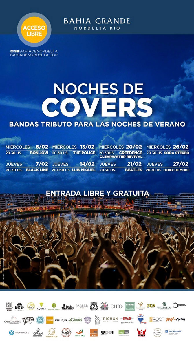 Noches de Covers en Bahía Grande