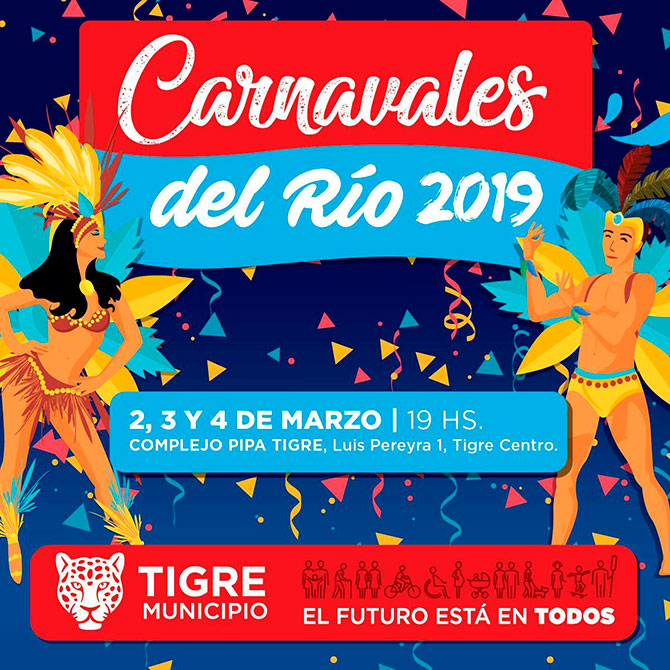 Tigre se prepara para los Carnavales del Río 2019