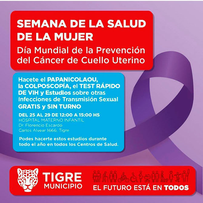 Semana Nacional de la Salud de la Mujer en Tigre