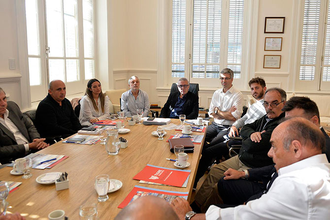 Julio Zamora y empresarios se reunieron para evaluar la actividad económica