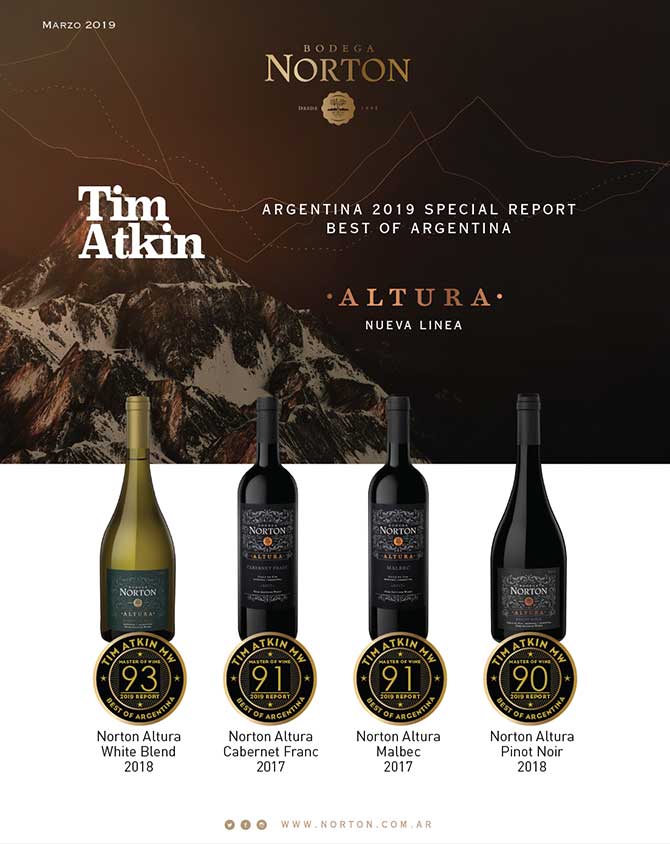 Vinos de Bodega Norton premiados por el Master of Wine, Tim Atkin