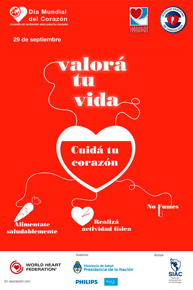 Día Mundial del Corazón: "Valorá tu vida, cuidá tu corazón"